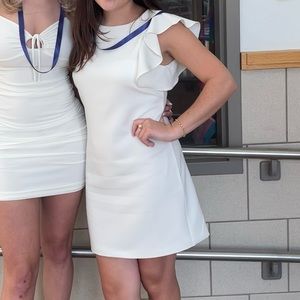 Lulus white graduation dress